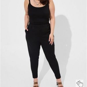 Torrid ponte black jumpsuit